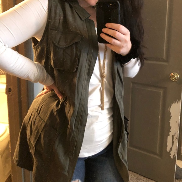 a new day Jackets & Blazers - A NEW DAY GREEN VEST SIZE L